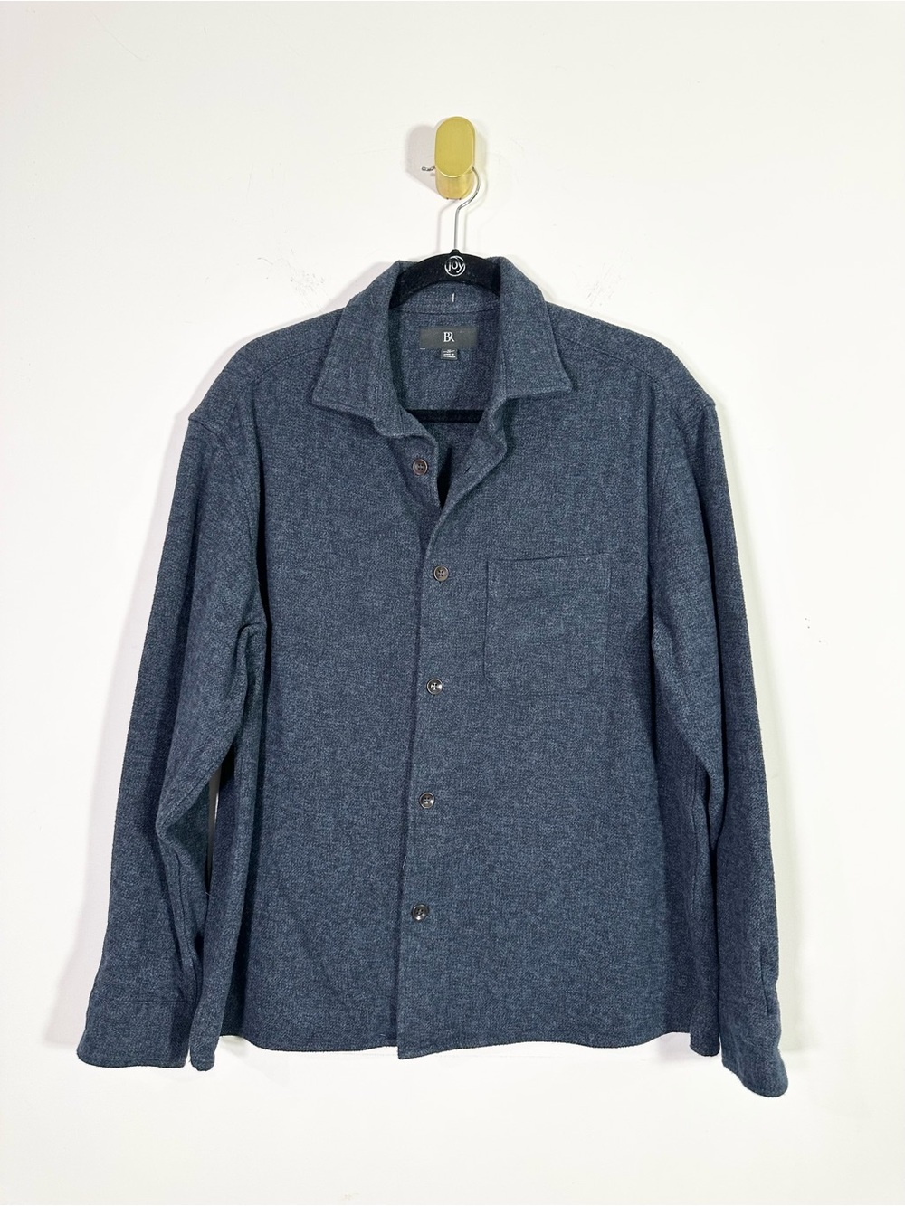 Banana Republic Navy Blue Long Sleeve Cotton Button Down Shirt